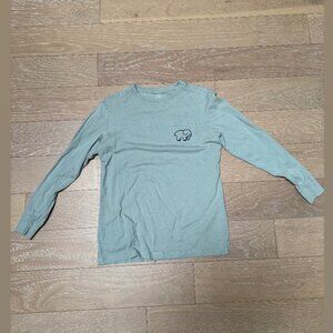 Ivory Ella Long-Sleeve Tee (Mint Blue) - Size Small